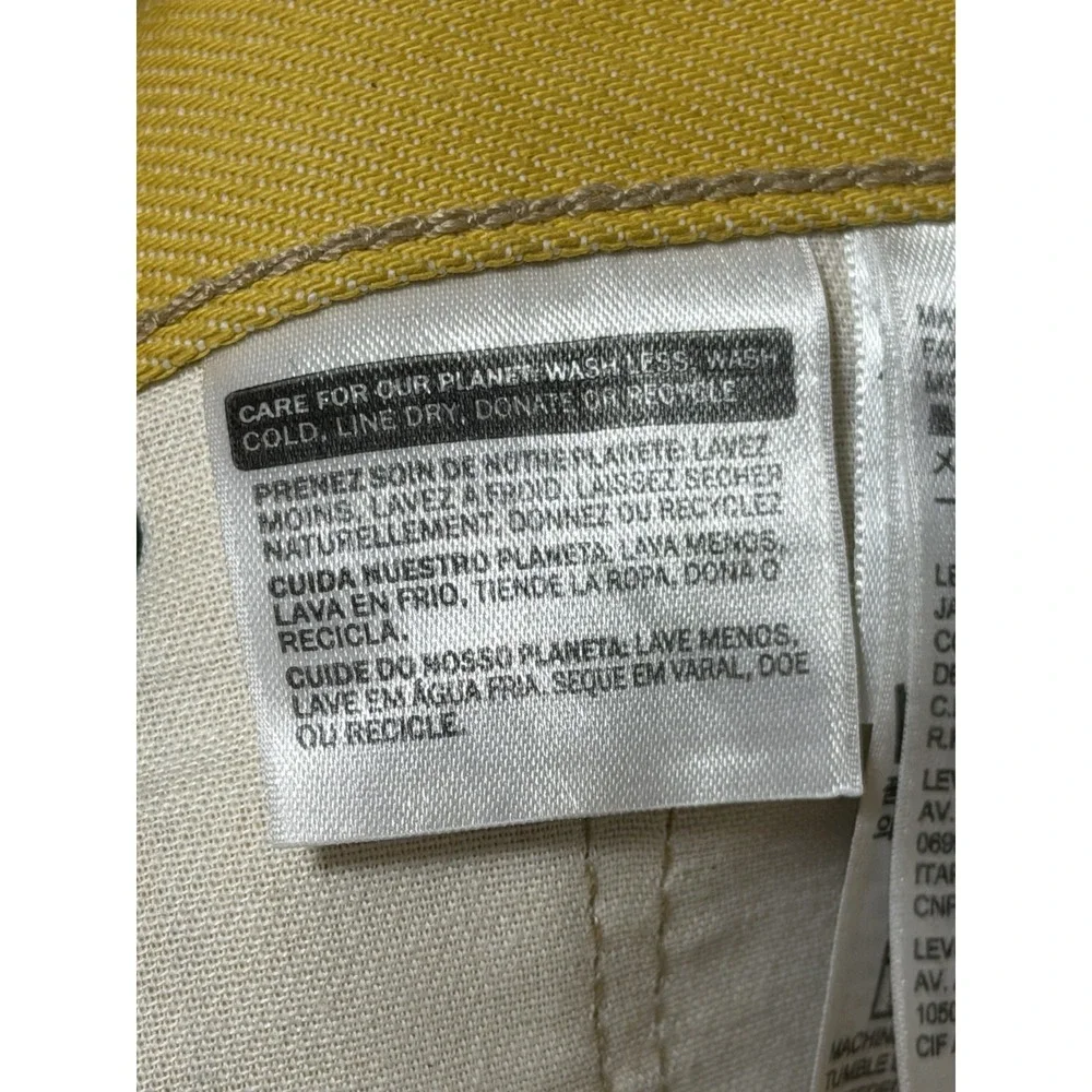 Levi's Men's 501 Original Jeans 005011474 Yellow Size 38x34 153
